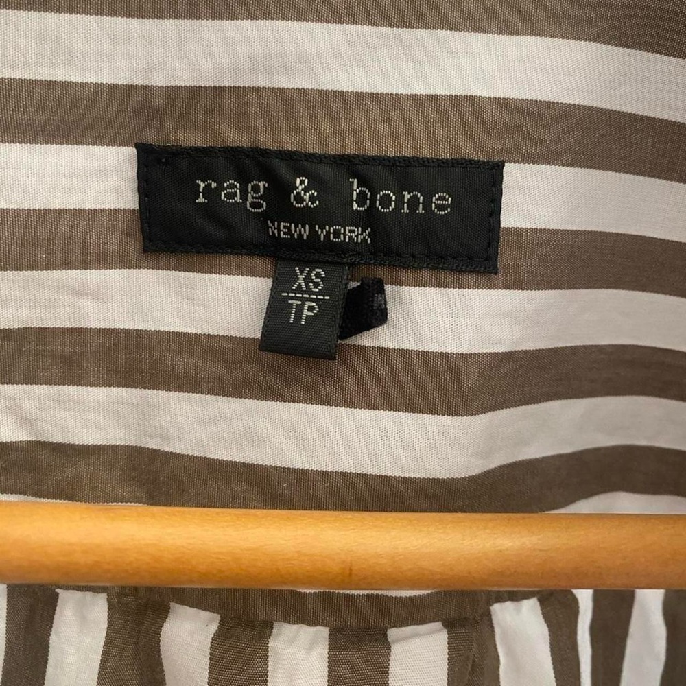 Rag & Bone Mina Stripe Crop Shirts - Picture 9 of 9